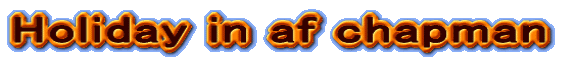 Holiday in af chapman